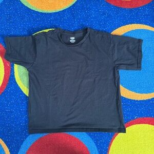 Black Short Sleeve Crew Tee for Kids by LGR